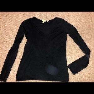 Black V neck sweater
